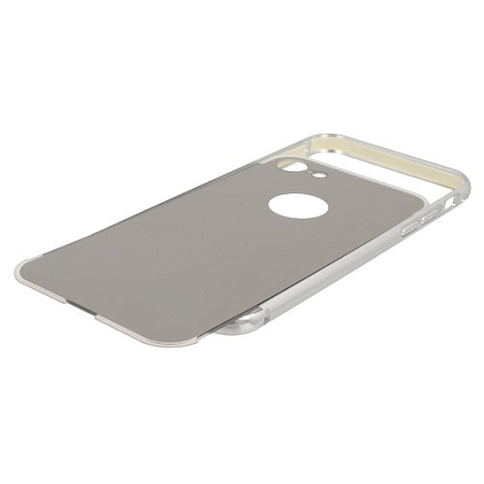 Чехол для iPhone 7, 8 алюминиевый GreenGo Mirror серебристый
