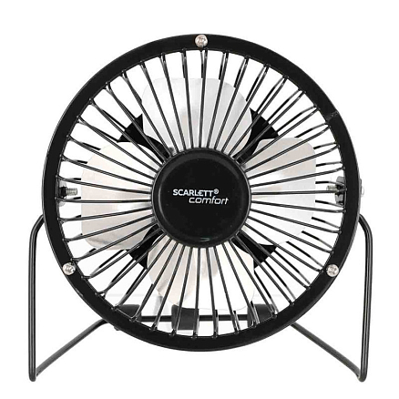 Вентилятор портативный настольный USB Scarlett SC-DF111S95 черный