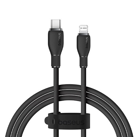 Кабель Type-C - Lightning для зарядки iPhone 1,2 м 20W Baseus Pudding P10355701111-00 черный