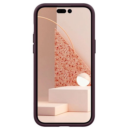 Чехол для iPhone 14 Pro Max гибридный Spigen Caseology Parallax MagSafe бордовый