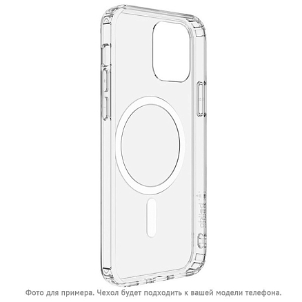 Чехол для iPhone 15 Pro силиконовый Clear Case MagSafe прозрачный