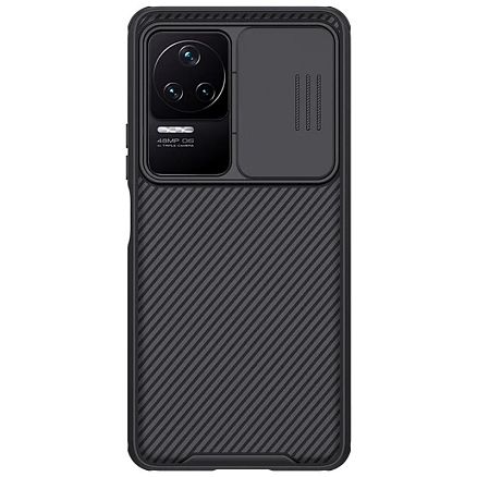 Чехол для Xiaomi Poco F4 гибридный Nillkin CamShield Pro черный