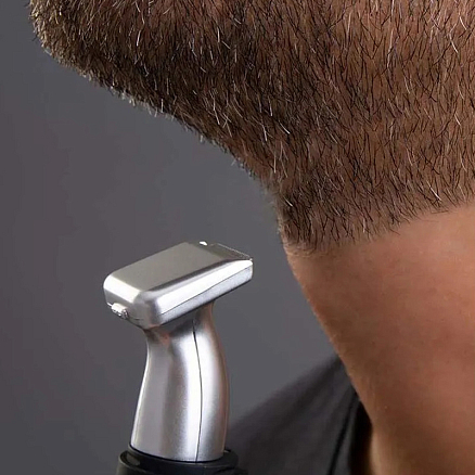 Триммер для бороды, усов, носа и ушей First Austria FA-5680-2-SI черно-серебристый