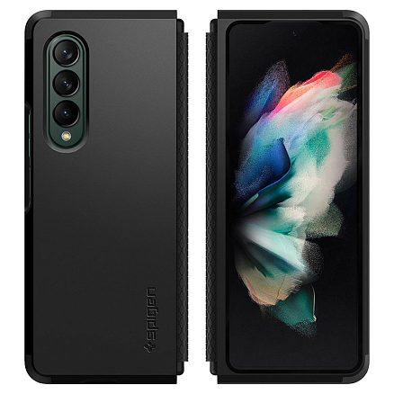 Чехол для Samsung Galaxy Z Fold 3 гибридный для экстремальной защиты Spigen Tough Armor черный