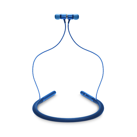 Наушники беспроводные Bluetooth JBL Live 200BT вакуумные с микрофоном и пультом синие