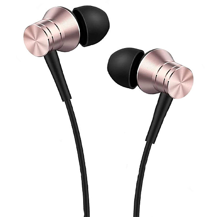 Наушники 1More E1009 Piston Fit вакуумные с микрофоном розовые