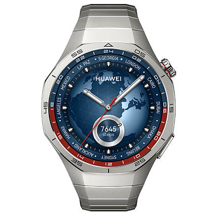 Умные часы Huawei Watch GT 5 Pro 46 мм с металлическим ремешком титановые