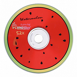 Диск CD-R 700Mb 52x для однократной записи Smartbuy Fresh-Watermelon 1 шт.
