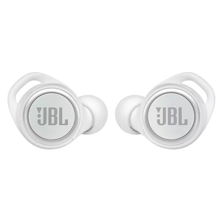 Наушники беспроводные Bluetooth JBL Live 300 TWS вакуумные с микрофоном белые