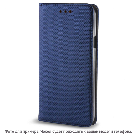 Чехол для Alcatel One Touch Pixi 4 (5) 5010D кожаный - книжка GreenGo Smart Magnet темно-синий