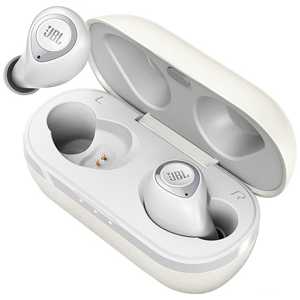Наушники беспроводные Bluetooth JBL Tune 100 TWS вакуумные с микрофоном белые