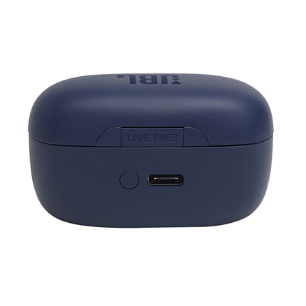 Наушники TWS беспроводные JBL Live Free NC вакуумные с микрофоном и активным шумоподавлением синие