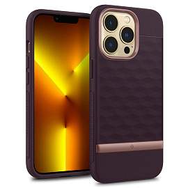 Чехол для iPhone 13 Pro гибридный Spigen Caseology Parallax бордовый
