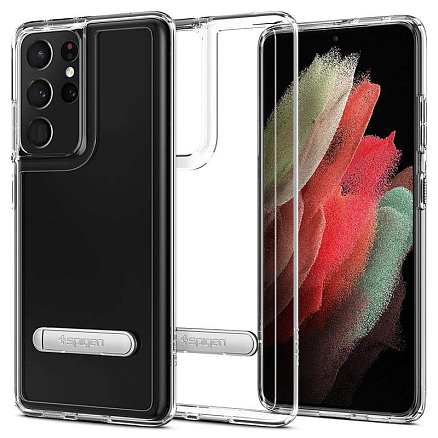 Чехол для Samsung Galaxy S21 Ultra гибридный Spigen Ultra Hybrid S прозрачный