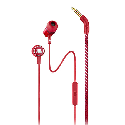 Наушники JBL Live 100 вакуумные с микрофоном красные