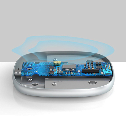 Беспроводная магнитная зарядка MagSafe для iPhone 15W Baseus Swan белая