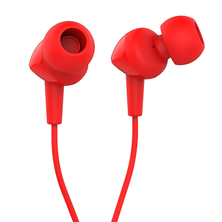 Наушники JBL C100SI вакуумные с микрофоном красные