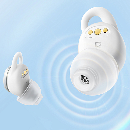 Наушники TWS беспроводные Bluetooth Anker SoundСore Sleep A10 вакуумные с микрофоном белые
