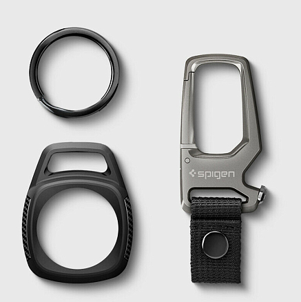 Чехол для AirTag гелевый Spigen SGP Rugged Armor черный