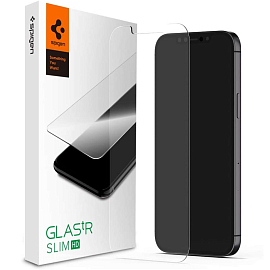 Защитное стекло для iPhone 12 Mini на экран Spigen Glas.TR Slim HD прозрачное