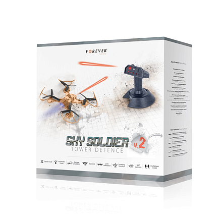 Квадрокоптер (дрон) Forever Sky Soldier Tower Defence V2 (дрон и боевая башня)