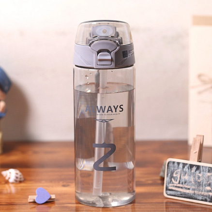 Бутылка для воды спортивная Trendy&Sports M 550 мл серая