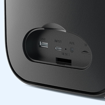 Портативная колонка Tronsmart Halo 100 для вечеринок с защитой от воды, подсветкой, USB, поддержкой MicroSD карт черная