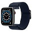 Ремешок-браслет для Apple Watch 38, 40 и 41 мм текстильный Spigen Fit Lite синий