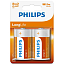 Батарейка LR20 (бочка большая D) Philips Longlife Zinc R20L2B/97 упаковка 2 шт.