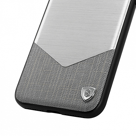 Чехол для iPhone 7 Plus, 8 Plus гибридный Nillkin Lensen серебристый