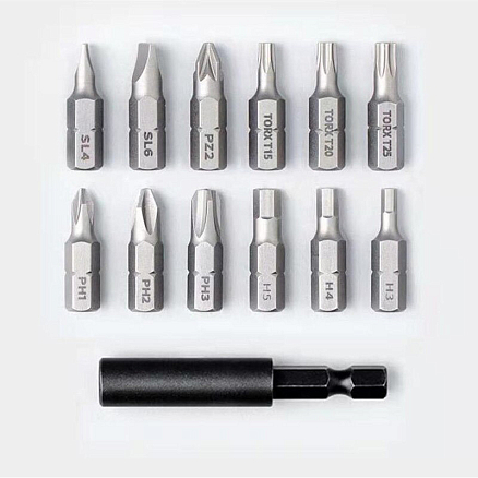 Электроотвертка Xiaomi Mi Cordless Screwdriver (DZN4019TW) 12 в 1 черная