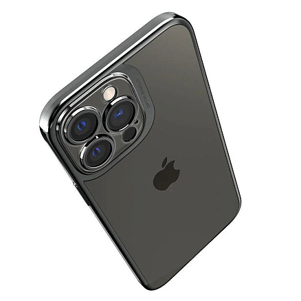 Чехол для iPhone 13 Pro гелевый Spigen Optik Crystal прозрачно-серый