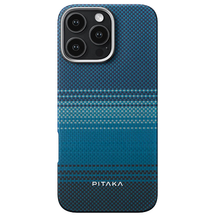 Чехол для телефона Pitaka Tactile Woven для iPhone 16 Pro Max (синий)