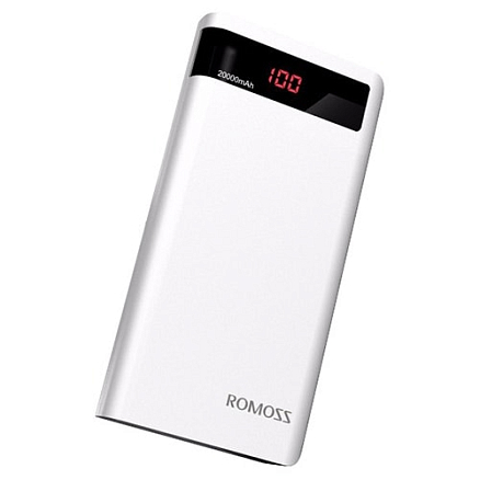 Внешний аккумулятор Romoss Sense 6P c дисплеем 20000мАч (2хUSB, ток 2.1А)