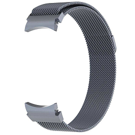 Ремешок-браслет для Samsung Galaxy Watch 4, 5, 5 Pro 40, 42, 44, 45 и 46 мм миланское плетение Tech-Protect MilaneseBand 2 серый