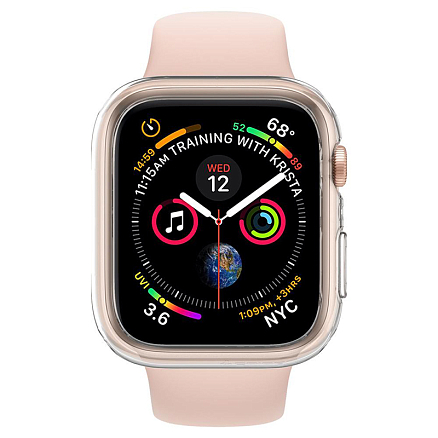 Чехол для Apple Watch 40 мм гелевый Spigen Liquid Crystal прозрачный
