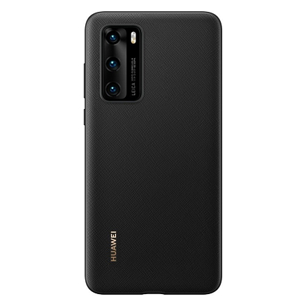 Чехол для Huawei P40 пластиковый оригинальный Huawei Cover черный