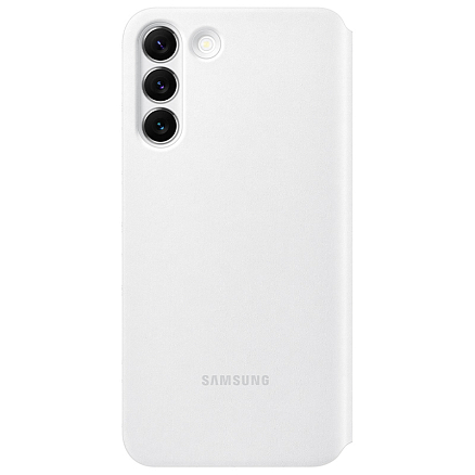 Чехол для Samsung Galaxy S22+ книжка оригинальный Smart Clear View Cover белый