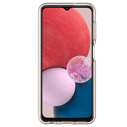 Чехол для Samsung Galaxy A13 4G гелевый ультратонкий Spigen Liquid Crystal прозрачный