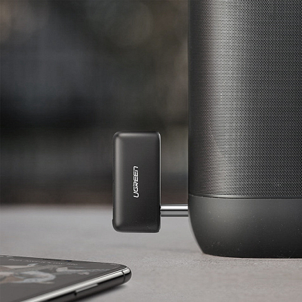 Bluetooth аудио адаптер (ресивер) разъем 3,5 мм Ugreen CM276-70303 с громкой связью черный