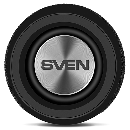 Портативная колонка Sven PS-280 с защитой от воды, подсветкой, FM-радио, USB и поддержкой MicroSD карт черная