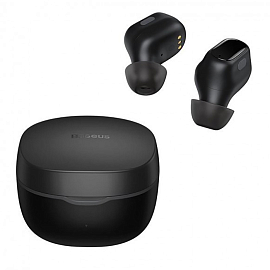 Наушники TWS беспроводные Bluetooth Baseus Encok WM01 вакуумные с микрофоном черные