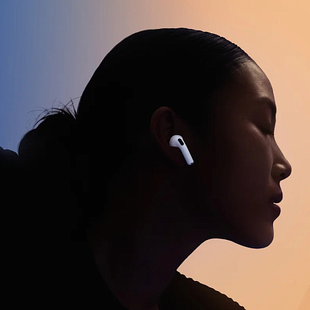 Наушники TWS беспроводные AirPods 4 вкладыши с активным шумоподавлением белые