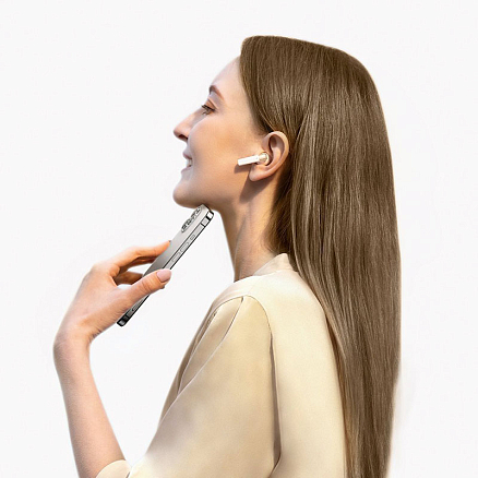 Наушники TWS беспроводные Bluetooth Baseus Encok W2 AirNora вкладыши с микрофоном белые