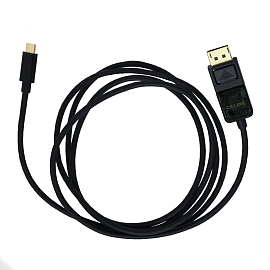 Кабель Type-C - DisplayPort (папа-папа) 1 м 4K 60Hz v1.2 черный