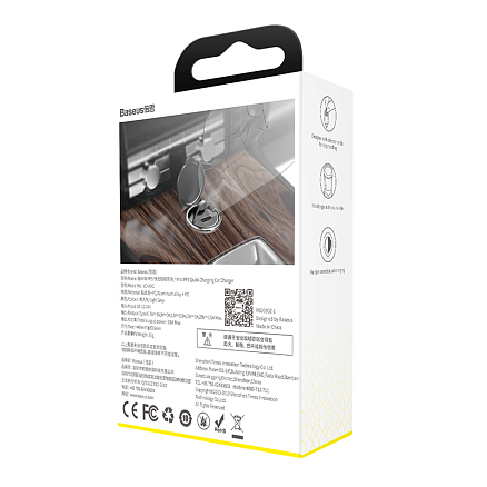 Зарядное устройство автомобильное Type-C 5А 30W Baseus Tiny Star Mini PPS (быстрая зарядка PD 3.0, QC 3.0) серое