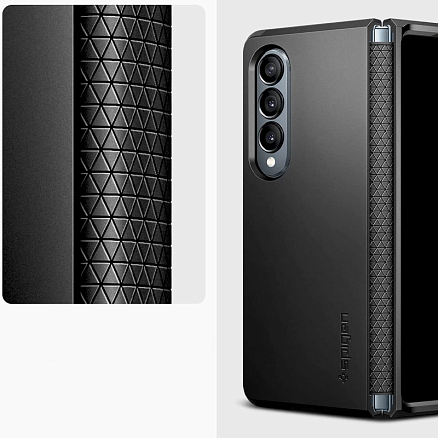 Чехол для Samsung Galaxy Z Fold 4 гибридный Spigen Tough Armor черный