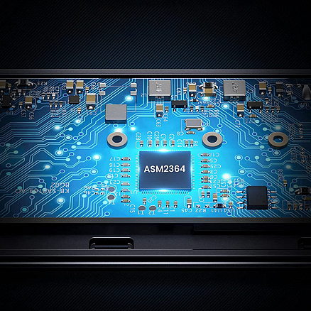 Корпус для SSD M.2 NVME диска Type-C 3.2 Gen2 (20 Gbps) Ugreen CM347 черный