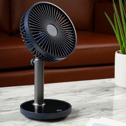 Вентилятор портативный настольный Rombica Flow Aura синий