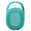 Портативная колонка JBL Clip 4 с защитой от воды бирюзовая